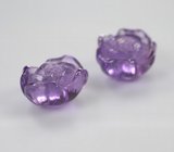 Пара резных аметистов 15,74 карата 