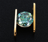 Золотой кулон с чистейшим муассанитом 1,17 карата