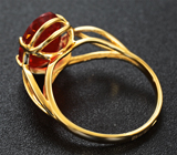 Золотое кольцо с чистейшим мексиканским «огненным» опалом 2,29 карата