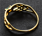 Золотое кольцо с насыщенным уральским александритом высокой чистоты 0,17 карата Золото