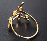 Золотое кольцо с ограненными лунными камнями Золото