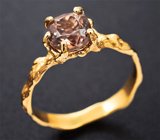 Золотое кольцо с чистейшим цирконом 2,42 карата Золото