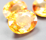 Набор из 3 желтых сапфиров 0,8 карата 