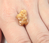 Резной солнечный камень 4,96 карата 