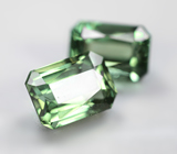 Пара неоново-зеленых апатитов 5,25 карата 