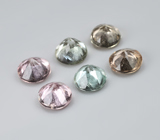 Набор из 6 разноцветных турмалинов 5,27 карата 