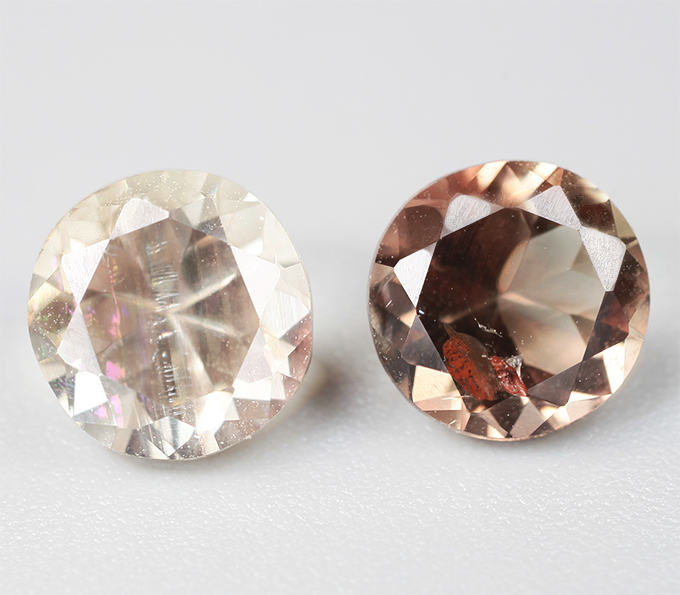 Пара орегонских солнечных камней 1,63 карата! Эффект Шиллера