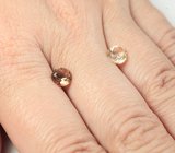 Пара орегонских солнечных камней 1,63 карата! Эффект Шиллера