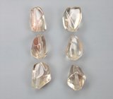 Крупный набор орегонских солнечных камней авторской огранки 12,67 карата! Эффект Шиллера!