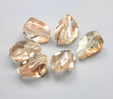 Крупный набор орегонских солнечных камней авторской огранки 12,67 карата! Эффект Шиллера! 