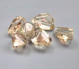 Крупный набор орегонских солнечных камней авторской огранки 12,67 карата! Эффект Шиллера!