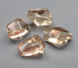 Набор орегонских солнечных камней авторской огранки 9,07 карата! Эффект Шиллера 