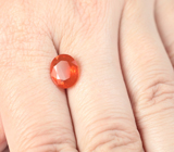 Чистейший мексиканский ограненный «огненный» опал 1,82 карата 