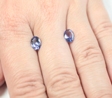 Пара чистейших танзанитов 2,18 карата 