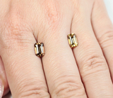 Пара желтых цирконов высокой чистоты 3,56 карата