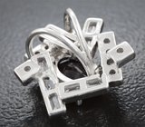 Кулон с насыщенно-синим сапфиром  Серебро 925