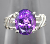 Кольцо с аметистом 2,45 карата  Серебро 925