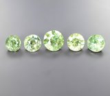 Кольцо с редким данбуритом 1,59 карата, чистейшими цирконами «шампань» и демантоидами гранатами 