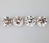 Серьги с розовыми бриллиантами 0,63 карата