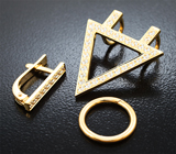 Кулон с лейкосапфирами Золото