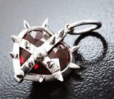 Кулон с насыщенно-красным пиропом гранатом 4,57 карата Золото