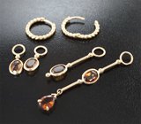 Подвесы для серег с турмалинами 3,48 карата