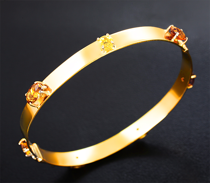 Браслет с турмалинами 3,1 карата и сапфирами 1,67 карата