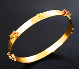 Браслет с турмалинами 3,1 карата и сапфирами 1,67 карата Золото