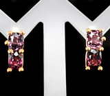 Серьги со шпинелями 5,01 карата Золото