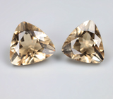 Пара желтых скаполитов со сменой цвета 4,12 карата 