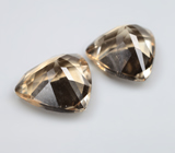 Пара желтых скаполитов со сменой цвета 4,12 карата 