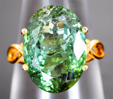 Золотое кольцо с крупным полихромным турмалином 8,68 карата