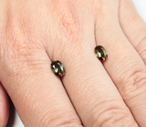 Пара андалузитов 1,36 карата 