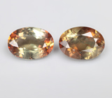 Пара андалузитов 1,18 карата 