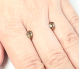 Пара андалузитов 1,18 карата 