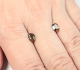 Пара андалузитов 1,24 карата 