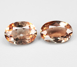 Пара андалузитов 1,37 карата 