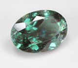 Голубовато-зеленый турмалин 3,36 карата 