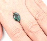 Голубовато-зеленый турмалин 3,36 карата 