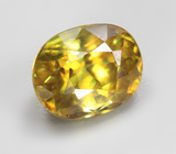 Зеленовато-желтый сфен 1,28 карата 