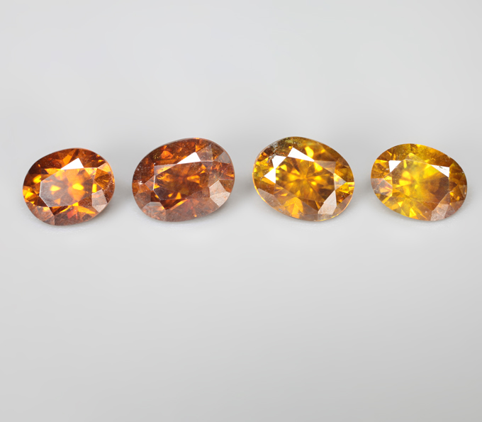 Набор из 4 сфалеритов 5,09 карата