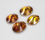 Набор из 4 сфалеритов 5,09 карата 