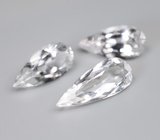 Редкий набор из 3 данбуритов высокой чистоты 6,15 карата 