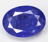 Крупный насыщенный танзанит 5,53 карата 