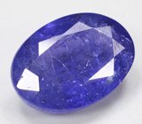 Крупный насыщенный танзанит 5,53 карата 