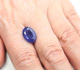 Крупный насыщенный танзанит 5,53 карата 