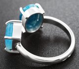 Кольцо с редким полихромным афганитом 2,04 карата и редким гаюином 2,83 карата