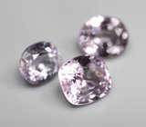 Набор из 3 пастельно-лавандовых шпинелей 2,56 карата 