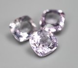 Набор из 3 пастельно-лавандовых шпинелей 3,67 карата 