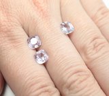 Набор из 3 пастельно-лавандовых шпинелей 3,67 карата 